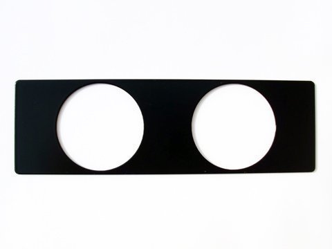 Special Parts Fente Radio Support Universel pour Instrument de Enhalter Porte-Afficheur Support pour 2 Instruments Supplémentaires VDO Turbo Din Bandeau Radio Cadre Revêtement MP3 Dab