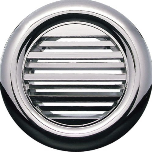 2x Lüftungsgitter Ø 40 mm rund chrom silber Abluftgitter Zuluft Abluft Gitter Lüftung Tür Türgitter T71 ms