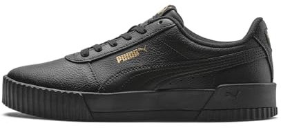 PUMA Damen Carina L Sneakers, Puma Black-Puma Black-Puma Team Gold, 40 EU