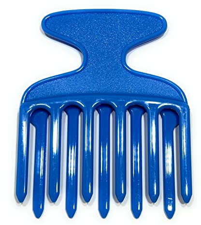 Niavida 2 x Fingerstyler Blau Strähnenkamm Lockenkamm Kamm Afrokamm