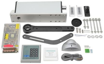 Lfhelper Automatic Door Closer with Remote Control, Automatic Electric Swing Door Opener Operator for Max Door Weight 308lbs