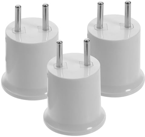 Alipis 3 Piezas de conversión E26 portalámparas e27 convertidor de de luz Adecuado para bombillas E/E soporte de luz de pared enchufe la bombilla Tornillo adaptador enchufar