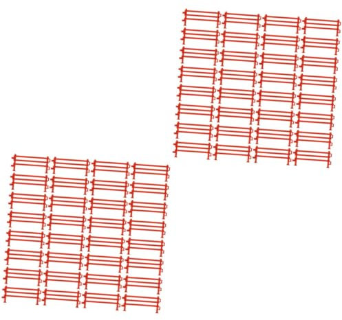 Sosoport Lot De 2 Mini-clôtures En Plastique À Construire Soi-même 50 Pièces X 2
