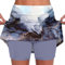 2024angebotecoupons Damen Tennisrock mit Hose Kurze Hosenrock mit Taschen Sommer Sports Skort 2 in1 Sport Leggings mit Rock Dehnbar Laufenrock Tennisrock Damen mit Unterhose Tennis Hosenrock