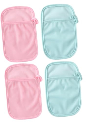 Abaodam 4 Piezas Guantes De Baño Para Toallita De Ducha Guantes Exfoliantes De Baño y Spa Material