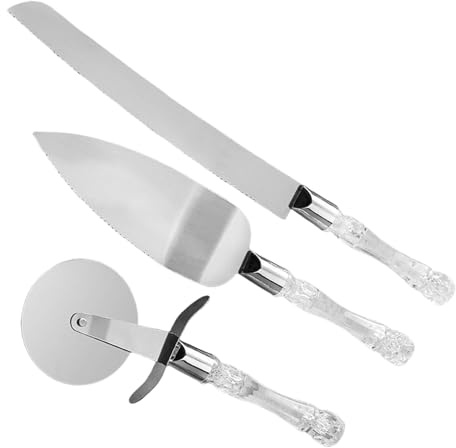 Generico Tagliapizza, Set per Tagliare Torte per Matrimoni, Tagliapizza e Taglia-Torta per Pizza, Affettatrice per Pizza Versatile, Gadget da Cucina in Acciaio Inossidabile per Feste in Hotel