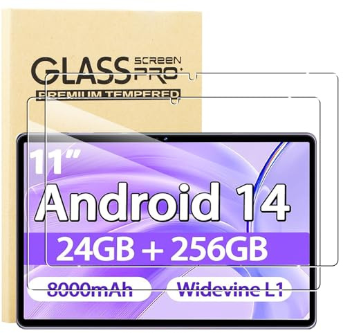 KUSINHOKA Protector de Pantalla para SKYEGG K15 11 Pulgadas, [2 Pack] Cristal Templado Película Anti-arañazos, Alta Dureza, Sin Burbujas, HD Clear Vidrio Templado Tablet Protector para SKYEGG Tablet