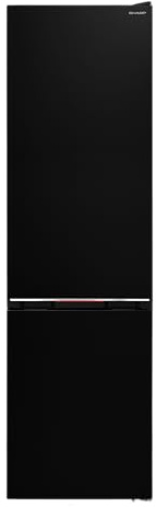 SHARP SJ-NBA32DMXTB-EU Kühl-Gefrier-Kombination freistehend 201 cm, EEK B, NoFrost, 367 L Gesamtvolumen, 0°C Zone, Feuchtigkeits-Gemüsefach, Mattschwarz
