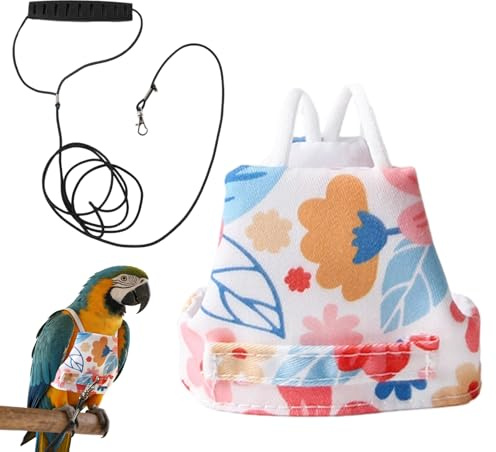 Imbracatura volante per uccelli, anti-fuga, anti- , per animali domestici, imbracatura e corda di trazione, per inseparabili, calopsitte, fringuelli, , passero