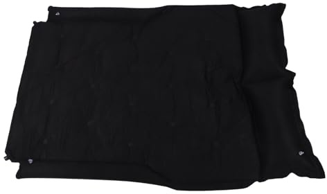 Cama Inflable para Coche con Protector Lateral Adicional para un Entorno de Descanso Seguro, para Acampar Al Aire Libre, 5 Cm de Grosor (Black)