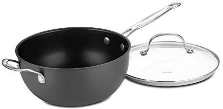 Cuisinart Chef's Classic Nonstick Hard-Anodized 4-Quart Chef's Pan with Helper Handle and Glass Cover
