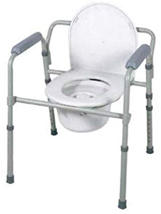 Sedia comoda multifunzione 4 in 1 Pieghevole - Rialzo wc e sedile per doccia