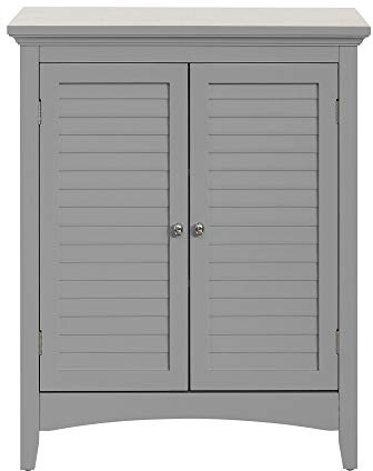 Elegant Home Fashions Armadio da pavimento a doppia porta Glancy da 32 H con due ante a battente ELG-641