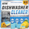 Dishwasher Cleaner and Deodorizer Tablets - 24 Pack ACTIVE Deep Cleaning Descaler for Dish Washer Machine - Heavy Duty Limescale, Grime, Calcium, Odour Remover, Natural, Septic-Safe - 12 Month Supply