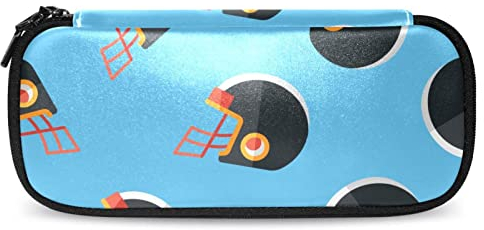 American Football Helm Pencil Case Big Capacity Pen Marker Holder Pouch Box Organizer Bag Make-up Bag for School Office Adult Girl Boy