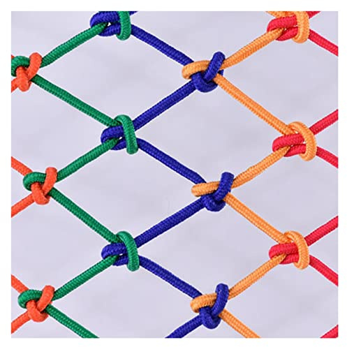 LXLIGHTS Indoor & Outdoor Child Safety Rail Net, 4mm/8mm Color Nylon Banister Stair Net, Stairs Protector for Child Pet and Toy, Custom Size (Color : 4mm, Size : 0.8x8m(2.62'x26.25'))