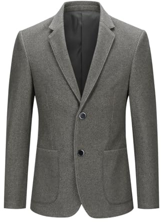 YOUTHUP Tweed blazer för män, 2 knappar, skräddarsydd sportdräkt, jacka, formell affärskläder, jackor, gRÖN, 3XL