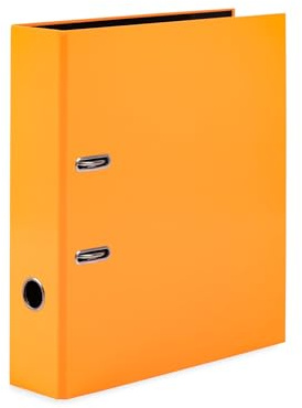 HERMA 20064 mapp A4 neonorange, 7 cm bred, motivmapp av kartong med innertryck för skola och kontor, stabil barnringpärm i kartong för pojkar och flickor