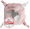 Sterntaler Wärmekissen Baby Kinder personalisiert mit Namen, Strick-Wärmesäckchen, Hafer Getreide Füllung, Mikrowelle, 15x15cm, Für Babys ab dem 1. Monat (Emmi Girl)
