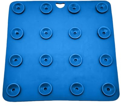 Alfombra Lamiendo para perros, dispensador lento, antiglotonería, ventosas, silicona, para alimentos, 19 x 19 cm, reductor de aburrimiento, fácil limpieza, enriquecimiento para perros y gatos