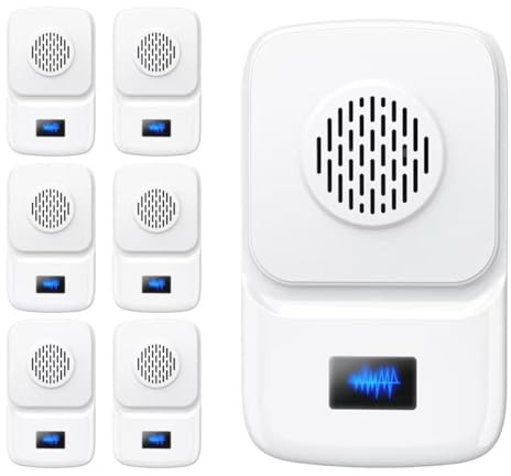 Upgraded Ultrasonic Pest Repellen (6 Packs), Indoor Insect Repeller, Pest Control, Repellent Roach, Mouse, Bugs, Mosquito, Mice, Spider, Ant, Rodent Repellent Ultrasonic Plug in