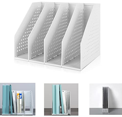 Marte Vanci Faltbarer Zeitschriftenhalter, Schreibtisch-Ordner, Ordner, Aktenordner, Papierbuch, Dokumententeiler, verstellbar, für Schreibtisch, Bücherregal, Schrank, Racks