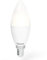 Hama WLAN Lampe mit Lampenfassung E14, (Smart Lampe funktioniert ohne Hub, LED Leuchtmittel mit 5,5W in Kerzenform, Sprach-/App-Steuerung, Smart Home Lampe für verschiedene Lichtatmosphären) Weiß