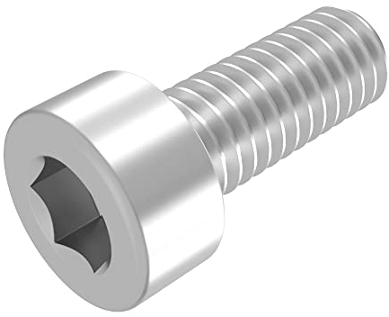 SECCARO Tornillo cilíndrico M12 x 30 mm, acero inoxidable V2A VA A2, DIN 912 / ISO 4762, hexágono interior, rosca completa, 20 piezas