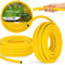 Gartenschlauch 1/2 20 m Gelb Verstärkt 3-lagig UV-Beständig Formstabiler Flexibler Gartenschlauch Bewässerung Gartenarbeit Autowäsch Panzerschlauch