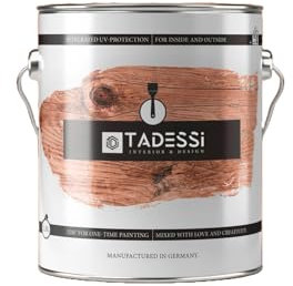 Tadessi Trälasyr färglös – 2,5 l lösningsmedelsfri inomhus och utomhus – silkesglänsande ljus och väderbeständig