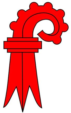 Autocollant Canton de Bâle (Suisse) 8 x 8 cm Drapeau Drapeau