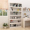 Buzaza Bücherregal/Raumteiler Room Divider Shelves Regal Schlafzimmer Deko Regal Raumteiler Weiß 100x30x200 cm Kiefer Massivholz
