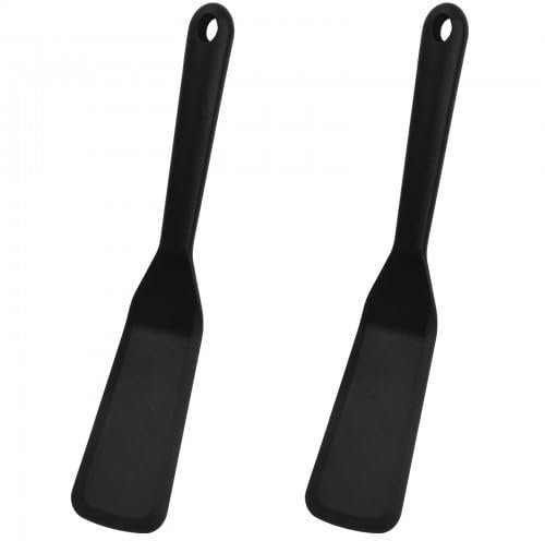 2 Pieces Silicone Spatula, Silicone Spatula Turner, Heat Resistant Flexible Pancake Spatula, for Fish, Eggs, Pancakes, Pizza, Steak, Omelette, Crepes