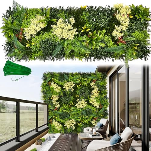 ODTORY Artificial 3D Hedge Grass Wall, 60x20 Privacy Screen Cover
