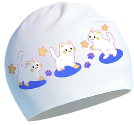 Gorro de silicona para natación Gorro Cómodo e Impermeable para Mujer