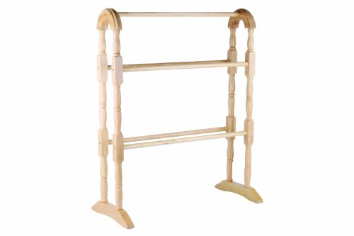 APOLLO 1-Piece 63 x 78 x 30 cm Hevea Towel Rail Natural