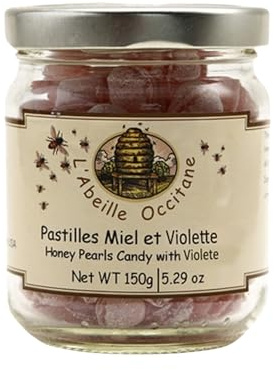 Honey Pearls Candy with Violet 150 g by L'Abeille Occitane by N/A