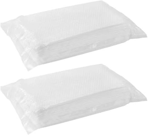 Wjwumha Lot de 100 chiffons de nettoyage, tampons à récurer jetables sans rinçage pour table en verre – Poignée confortable pour protéger votre manucure