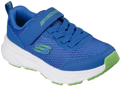 Skechers Chaussures Enfant 404800L EDGERIDGE Bleu Marine avec Lacets élastiques et Fermeture Velcro 28