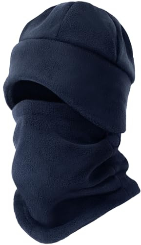 Cyperrock Winter Beanie Hat Scarf Set Ear Flaps Unisex Fleece Lined Gaiter