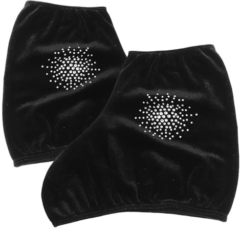 GANAZONO Couvre-Bottes et Patins Glace pour Patins à roulettes de Patinage Noir en Polyester Respirant Protection Chutes pour Adultes et Jeunes en Patinoires