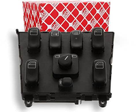 Febi 44735 interruttore unità per Alzacristalli Elettrici, chiusura centralizzata, Lunotto posteriore, regolazione Specchio e la sicurezza dei bambini Alzacristalli