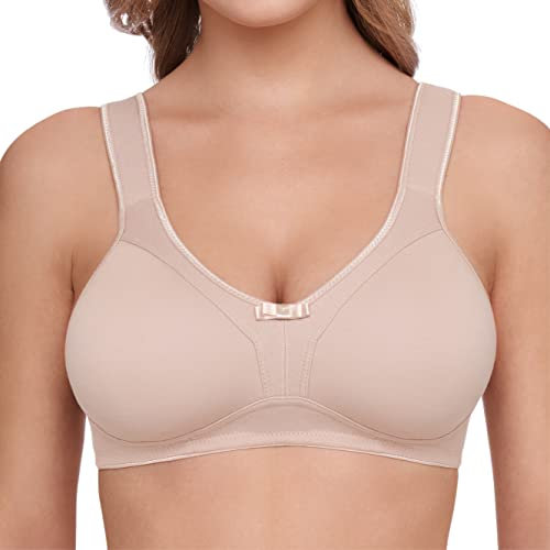 Susa Damen 7619 Bügelloser BH, Braun (Cappuccino 103), 90D EU