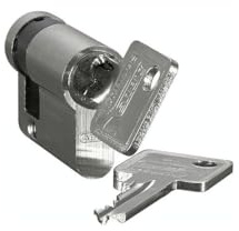 Halvcylinder med 2 nycklar ABN 50994
