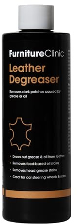 Leather Degreaser 250ml - A Thick Paste Used to Extract Grease & Oil - Including Food Spills - From Leather Furniture, Car Seats, Clothing etc.