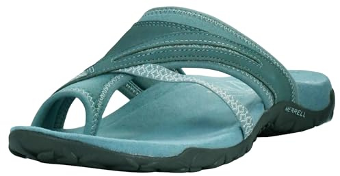 Merrell Women's Terran Post II Sandal, Blue Smoke, 10
