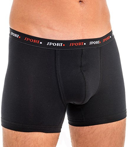 HERMKO 68950 Herren Funktionspant mit weichem Webbund, Größe:D 5 = EU M, Farbe:schwarz - Sport