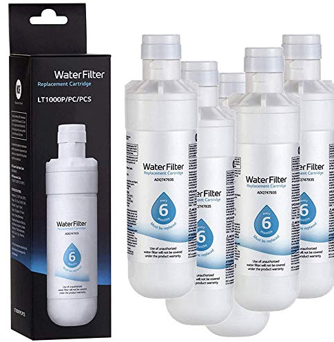 KAMELUN Universal Kühlschrank Wasserfilter, Kompatibel mit LT1000P, LT1000PC, LT1000PCS, MDJ64844601, ADQ747935, 9980, 5er Pack