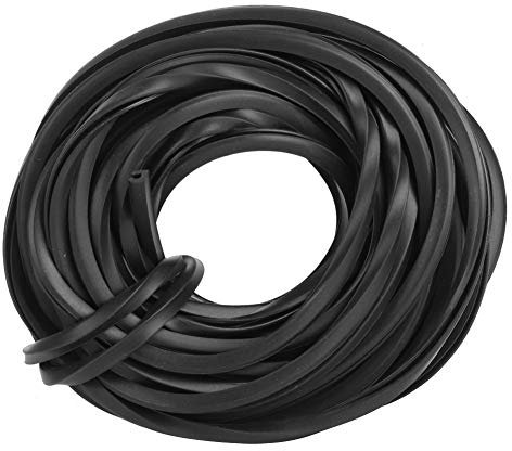 Universal Rubber Seal Strip, 4m/10m/18m Black Greenhouse Rubber Strip, Glass Sealing Rubber Line Cable Greenhouse Accessories Supplies for Window Door (10m / 32.8ft)