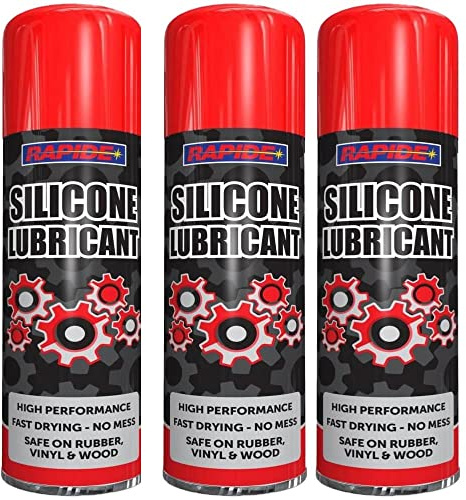 300ML HIGH PERFORMANCE SILICONE LUBRICANT SPRAY ELIMINATES SQUEAKING STICKING (3)